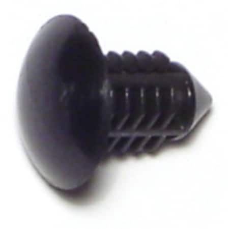 Midwest Fastener 6mm x 12mm Black Plastic Hole Shield Clips 10PK 69161